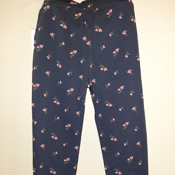 🆕️ Old Navy Floral Sweatpants W/Pockets Girls 5T - Picture 2 of 5